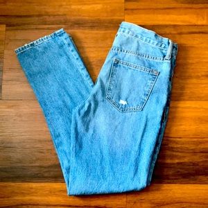 Old navy distressed slim jeans